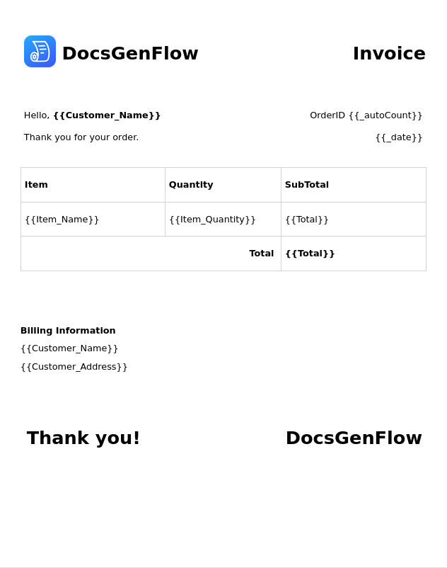 DocsGenFlow Demo